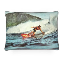 Load image into Gallery viewer, Hawaii Oahu Honolulu Diamond Head Surfer Hawaii Oahu Honolulu Diamond Head Surfer Luxury Pillow
