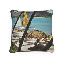 Load image into Gallery viewer, Hawaii Oahu Honolulu Waikiki Beach Luxury Pillow
